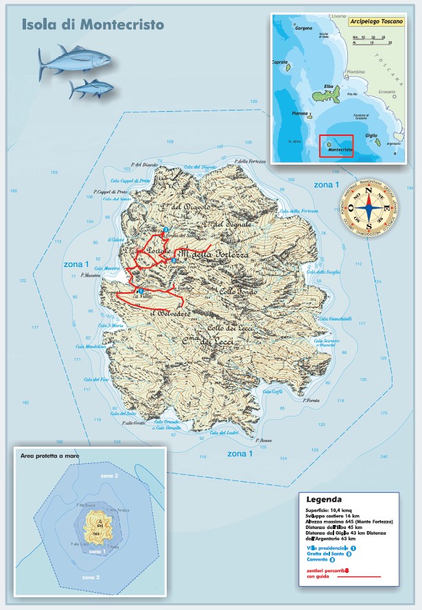 mappa montecristo