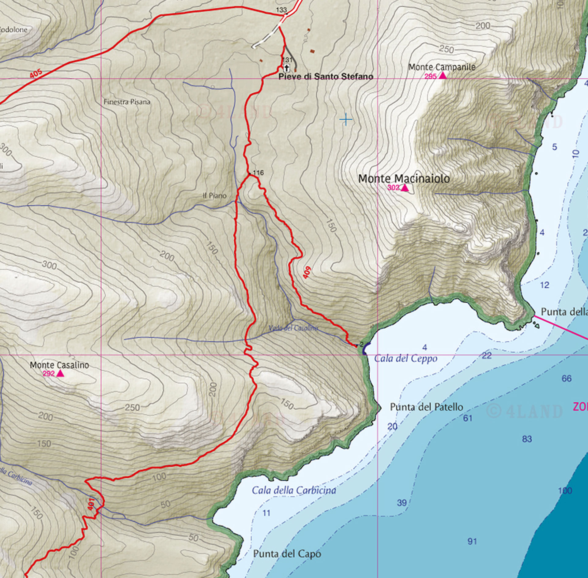 mappa Capraia 409