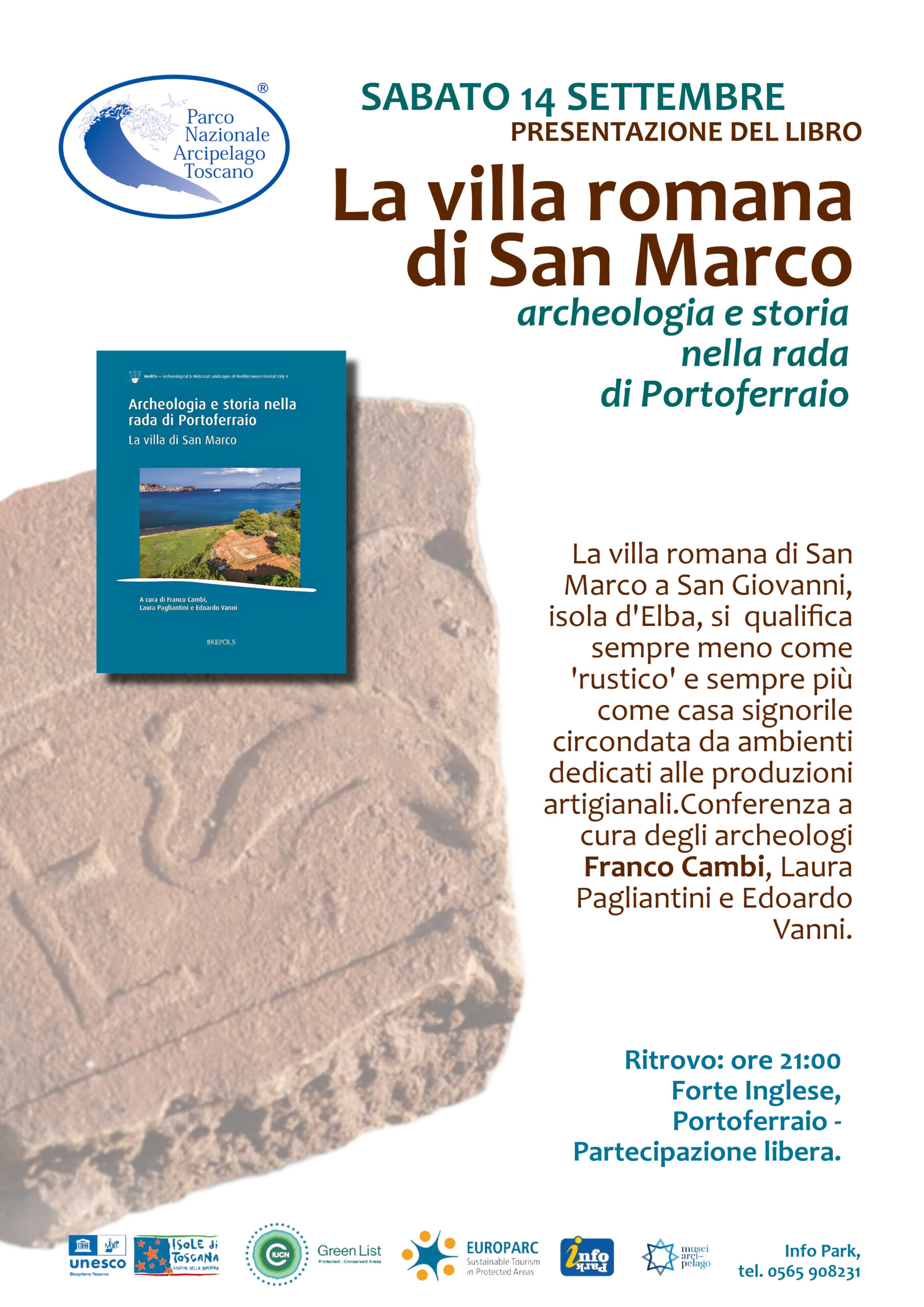 14 settembre a Forte Inglese presentazione del libro “La Villa Romana di San Marco” archeologia e storia nella rada di Portoferraio