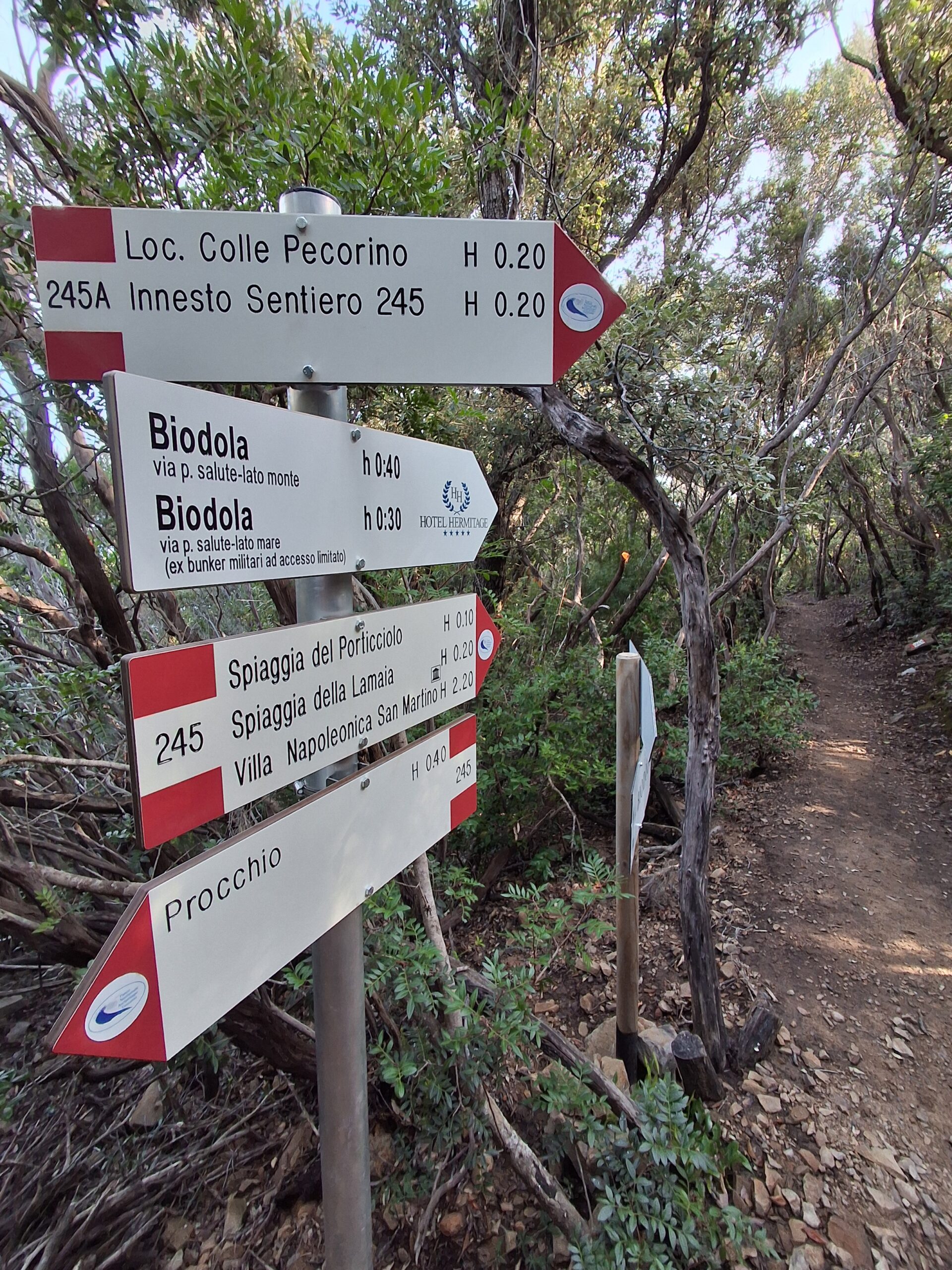 La Biodola segnaletica