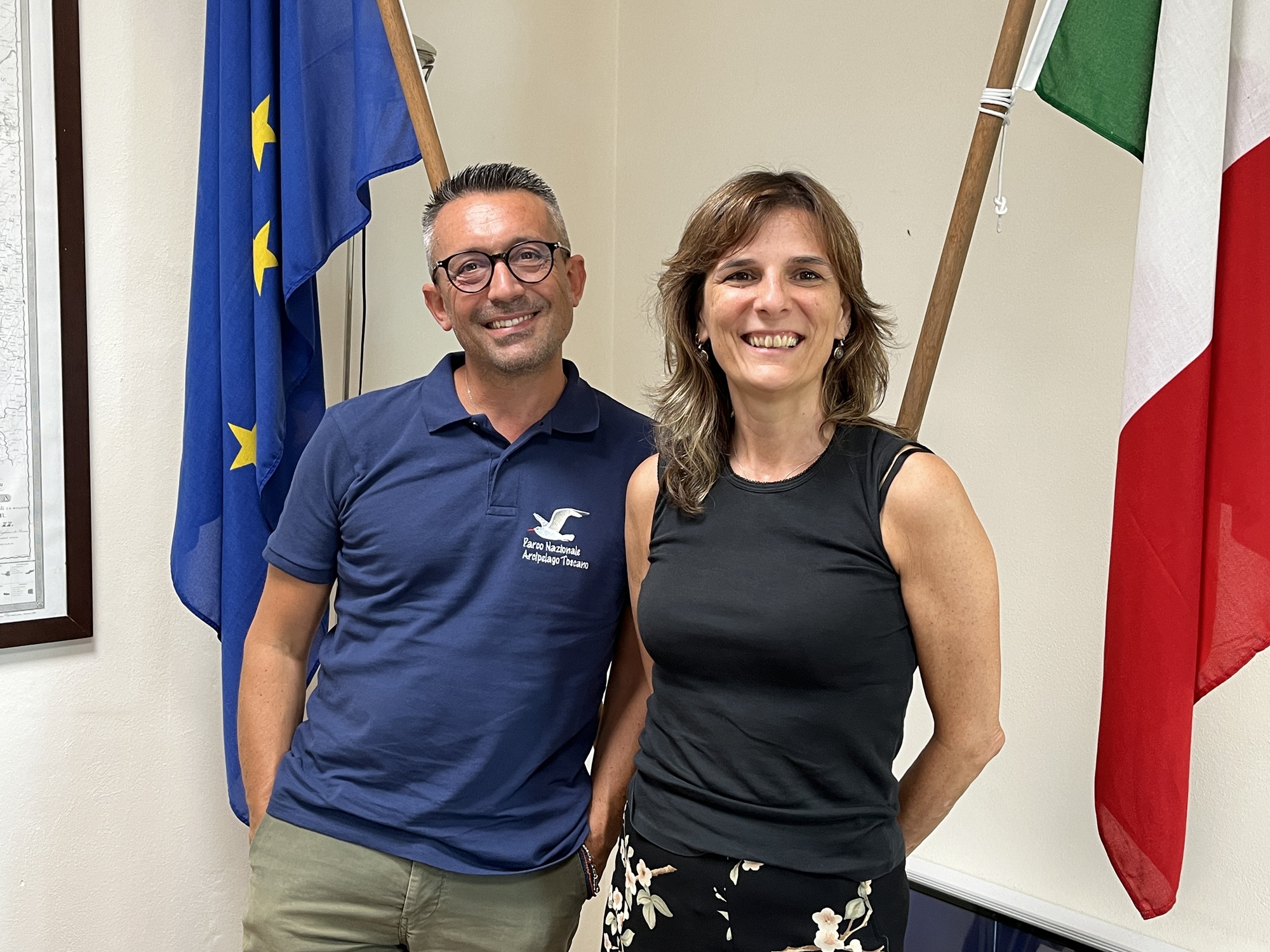 Il Presidente Arcenni e La Direttrice f.f. Sonia Anelli